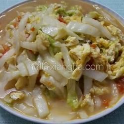 番茄雞蛋炒白菜的做法[圖]