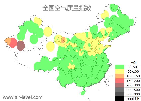 空氣質(zhì)量實時地圖 2025-09-25 23:00