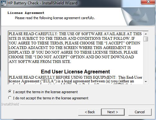 HP Battery Check截圖