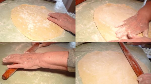 切面團(tuán)，準(zhǔn)備面團(tuán)，給面團(tuán)塑形