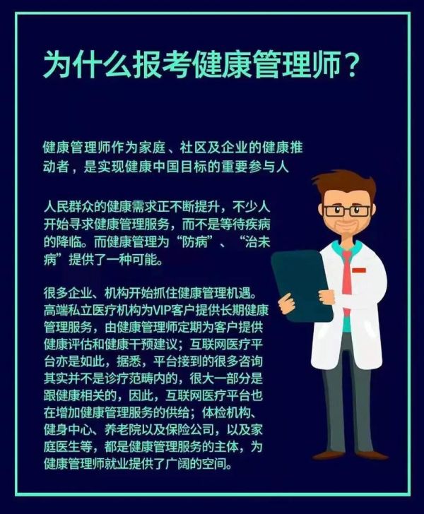國家報考健康管理師(健康管理師報考培訓)