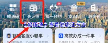 贛服通如何查看健康證