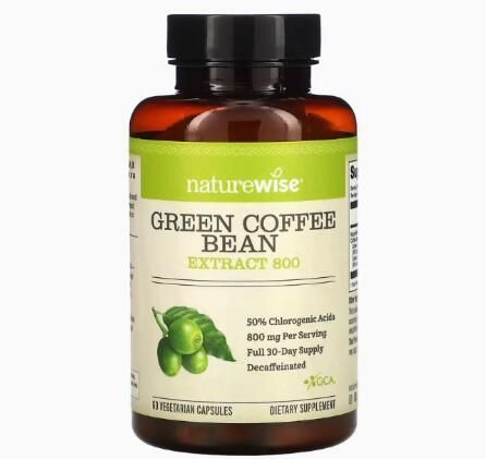 美國Naturewise綠咖啡豆綠原酸膠囊效果怎么樣