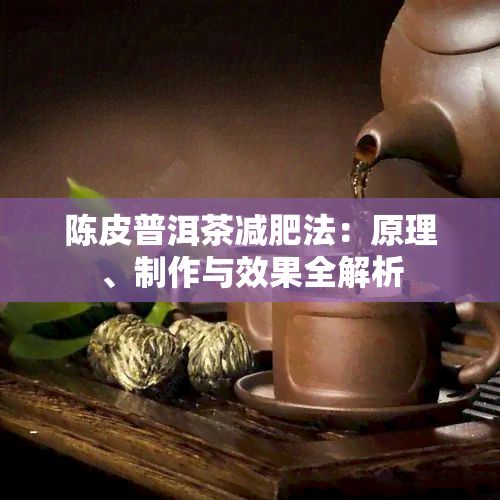 陳皮普洱茶減肥法：原理、制作與效果全解析