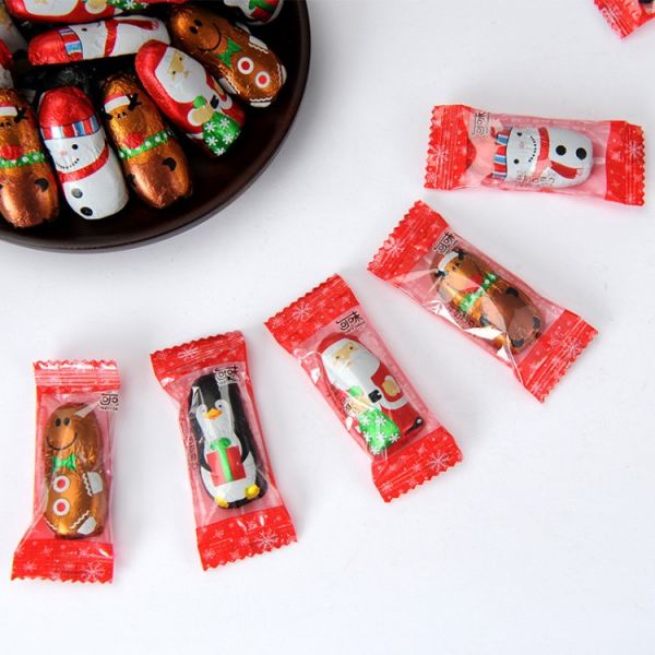 [廠家]圣誕節(jié)巧克力平安夜趣味造型節(jié)日500g散裝兒童健康零食糖果