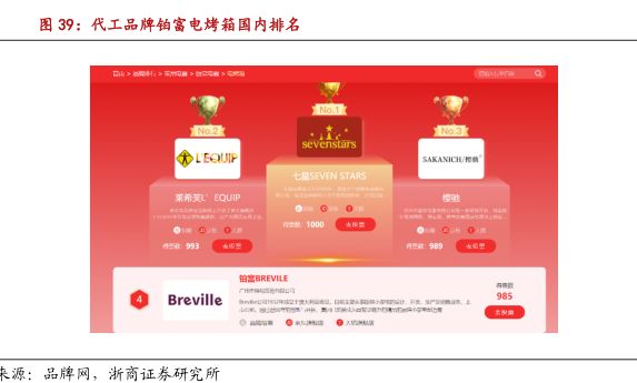 代工品牌鉑富電烤箱國內(nèi)排名 - 2021年01月 - 行業(yè)研究數(shù)據(jù)