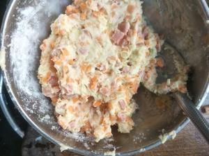 營養(yǎng)蔬菜早餐餅的做法 步驟4