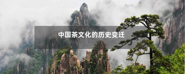 中國茶文化的歷史變遷-第1張-綠茶-鳳凰單叢茶網(wǎng)