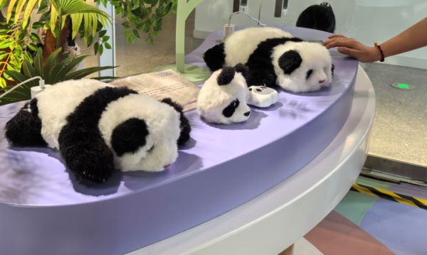 AI仿真熊貓 本報記者 齊金釗 攝