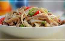 里脊手撕杏鲍菇