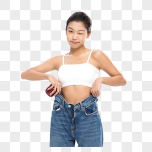 健身女性成功减肥高清图片