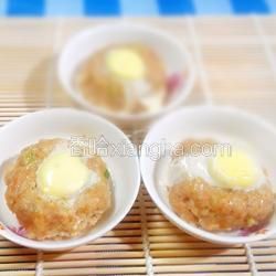 肉饼蒸鹌鹑蛋的做法[图]