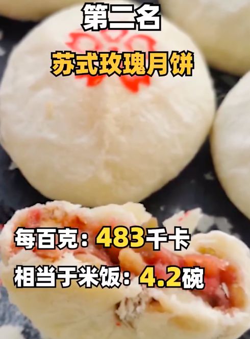 100克普通月餅含400大卡能量 常見月餅熱量排行榜