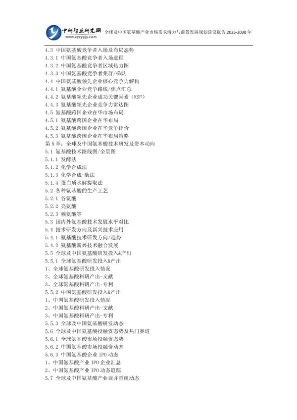 全球及中國氨基酸產(chǎn)業(yè)市場需求潛力與前景發(fā)展規(guī)劃建議報告2025-2030年_第3頁