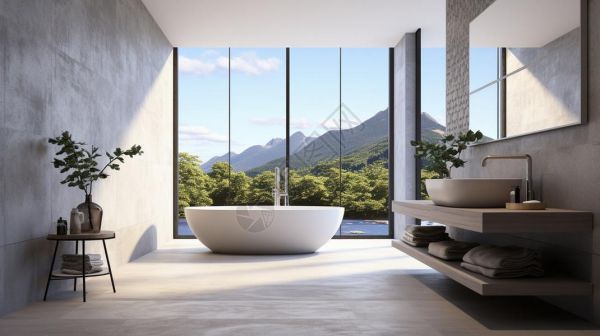 360全景实景场景阳光卫浴背景