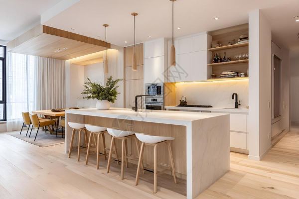 360全景实景场景现代化风格的厨房设计背景