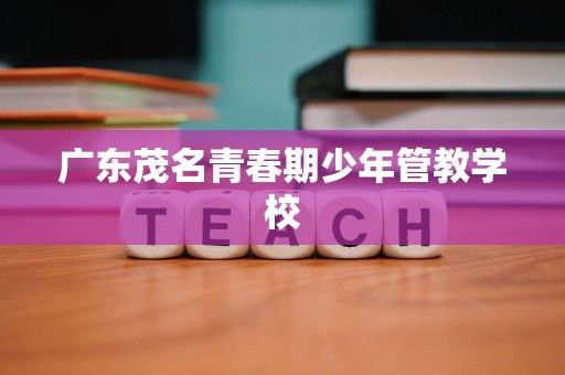 廣東茂名青春期少年管教學校