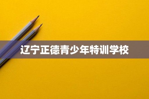 辽宁正德青少年特训学校
