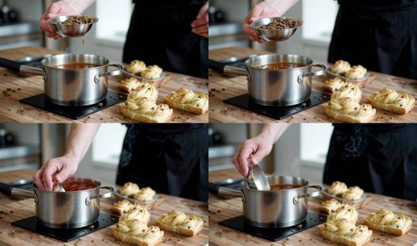 厨师烹饪美食汤品