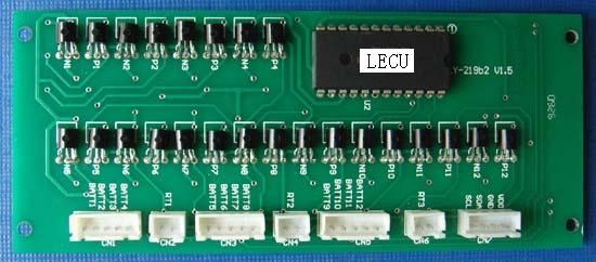 单组电池电压温度采集板外观图