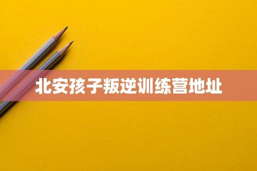 北安孩子叛逆训练营地址