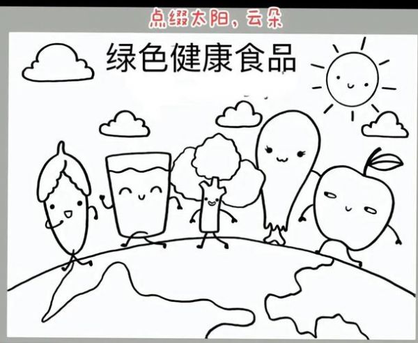 一二三年級健康教育繪畫簡單抖音