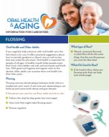 Flossing booklet front page