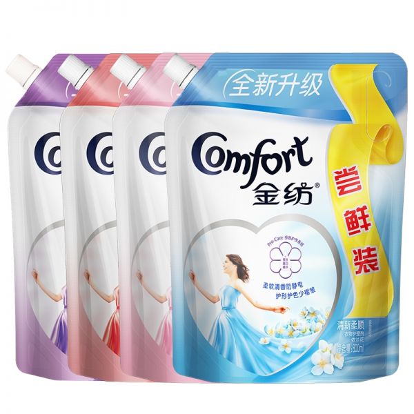 金纺柔顺剂衣物服护理洗衣液套装香氛气味补充(洗衣液