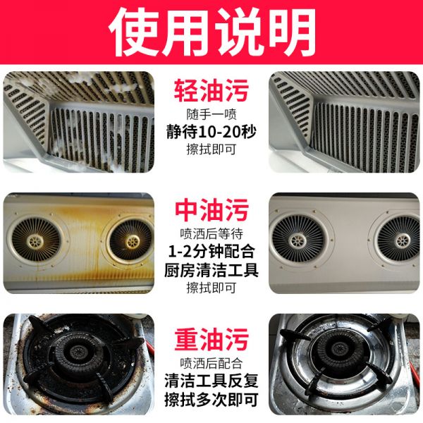 抽油烟机清洗剂重油污净厨房清洁剂强力去油污除油污净