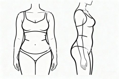 吸脂塑形卡通图