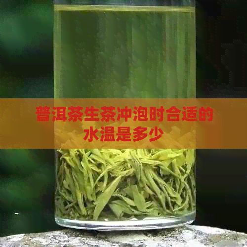普洱茶生茶冲泡时合适的水温是多少