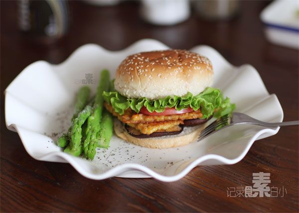 [转载]天贝杂蔬素汉堡----最好吃的素汉堡