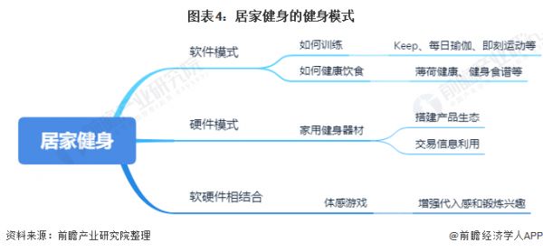 图表4：居家健身的健身模式