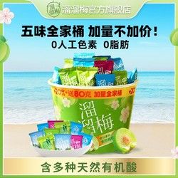 LIUM 溜溜梅 青梅全家桶480g加量六味青梅桶蜜饯分享装休闲健康网红零食