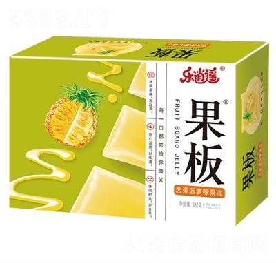 樂逍遙果板果凍低卡健康休閑零食果凍菠蘿味