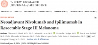 「OY 双免」新辅助治疗可切除 III 期黑色素瘤 EFS HR 0.32！｜ASCO 2024
