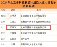 三博脑科王雄飞副教授入选2024年北京市科技新星，助力三博综合癫痫中心发展