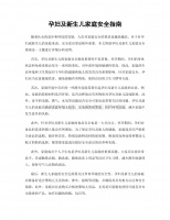 孕妇及新生儿家庭安全指南.docx