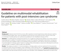 重症监护后综合征（PICS）患者多模式康复指南