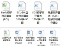 10个常用的【中小学生心理健康筛查量表】，可下载可打印