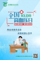 第25个全国高血压日，共同践行健康生活方式：限盐减重多运动，戒烟戒酒心态平