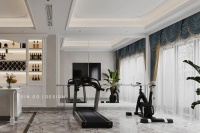 别墅健身房设计案例分享 自律的健康生活从健身开始