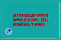健力氨糖硫酸软骨素钙片助力关节健康，提升运动表现与生活质量