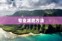 专业减肥方法：科学瘦身，健康迈向美好生活