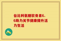 谷比利氨糖软骨素6.6助力关节健康提升活力生活