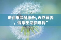 诺丽果蔬酵素粉,天然营养，健康生活新选择”