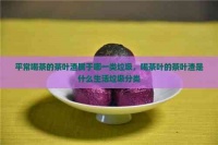 平常喝茶的茶叶渣属于哪一类垃圾，喝茶叶的茶叶渣是什么生活垃圾分类