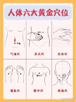 人体六大黄金穴位，每天按一按强身健体