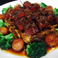 红烧肉黄花菜怎么做好吃又简单,做法图解分享,青青的烟火生活