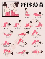 瑜伽動作，練出纖體薄背